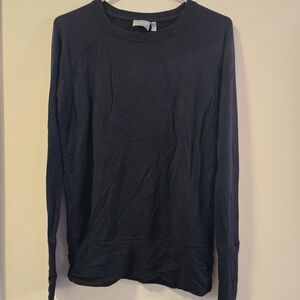 Athleta Black Crew Neck Long Sleeve Sweater Size Xs
